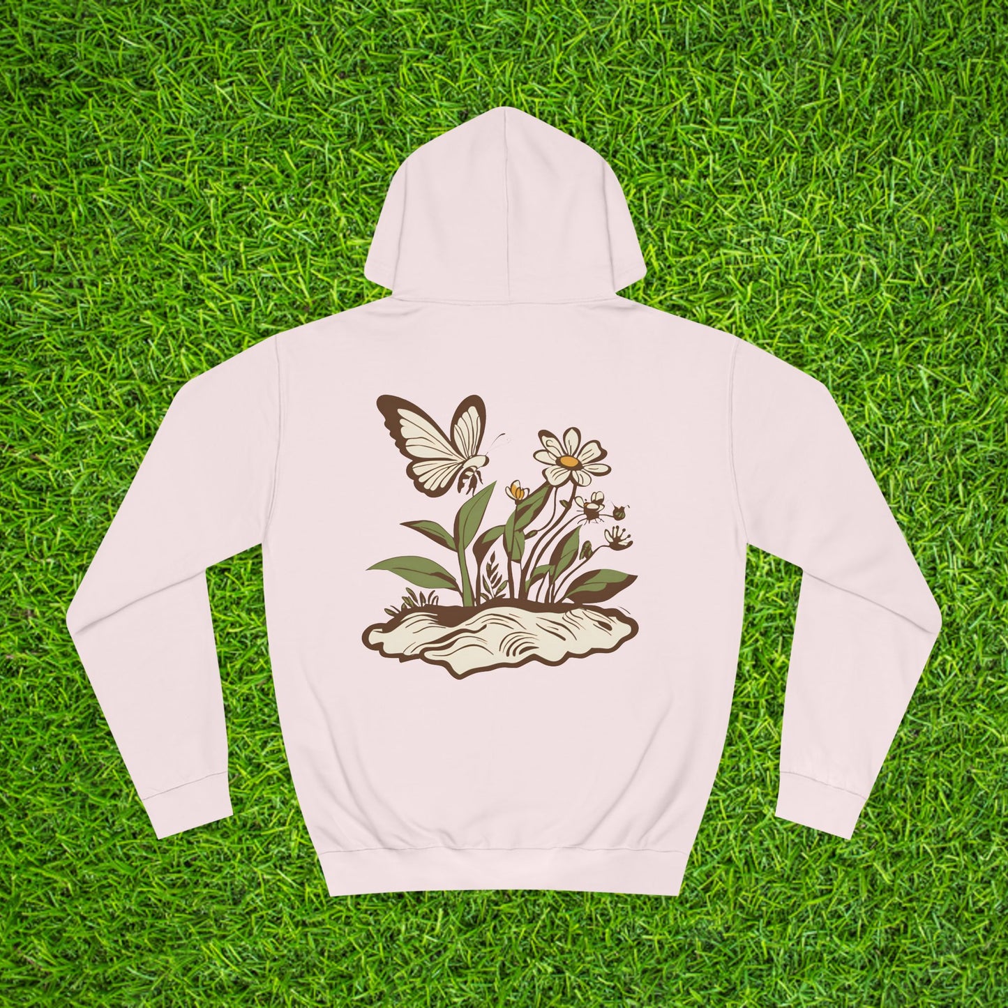 Nature-Inspired Unisex College Hoodie - Velm Spring Edition