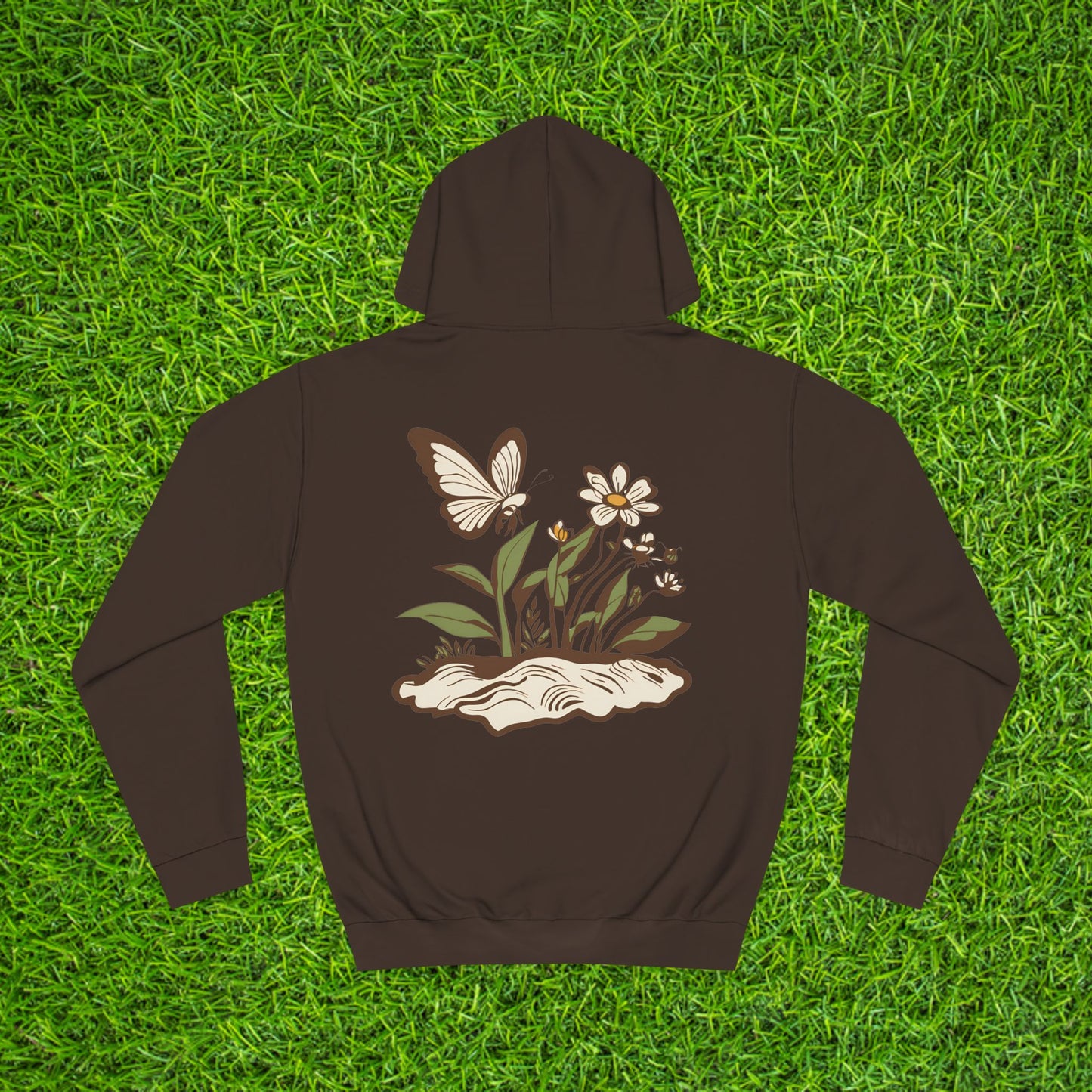 Nature-Inspired Unisex College Hoodie - Velm Spring Edition