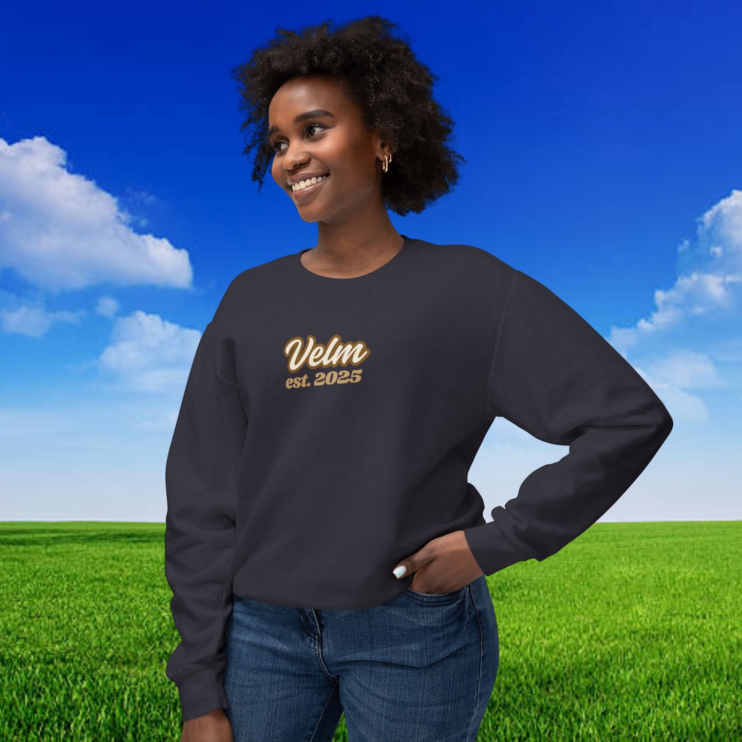 Velm Spring edition Unisex Lightweight Crewneck Sweatshirt - Cozy & Stylish