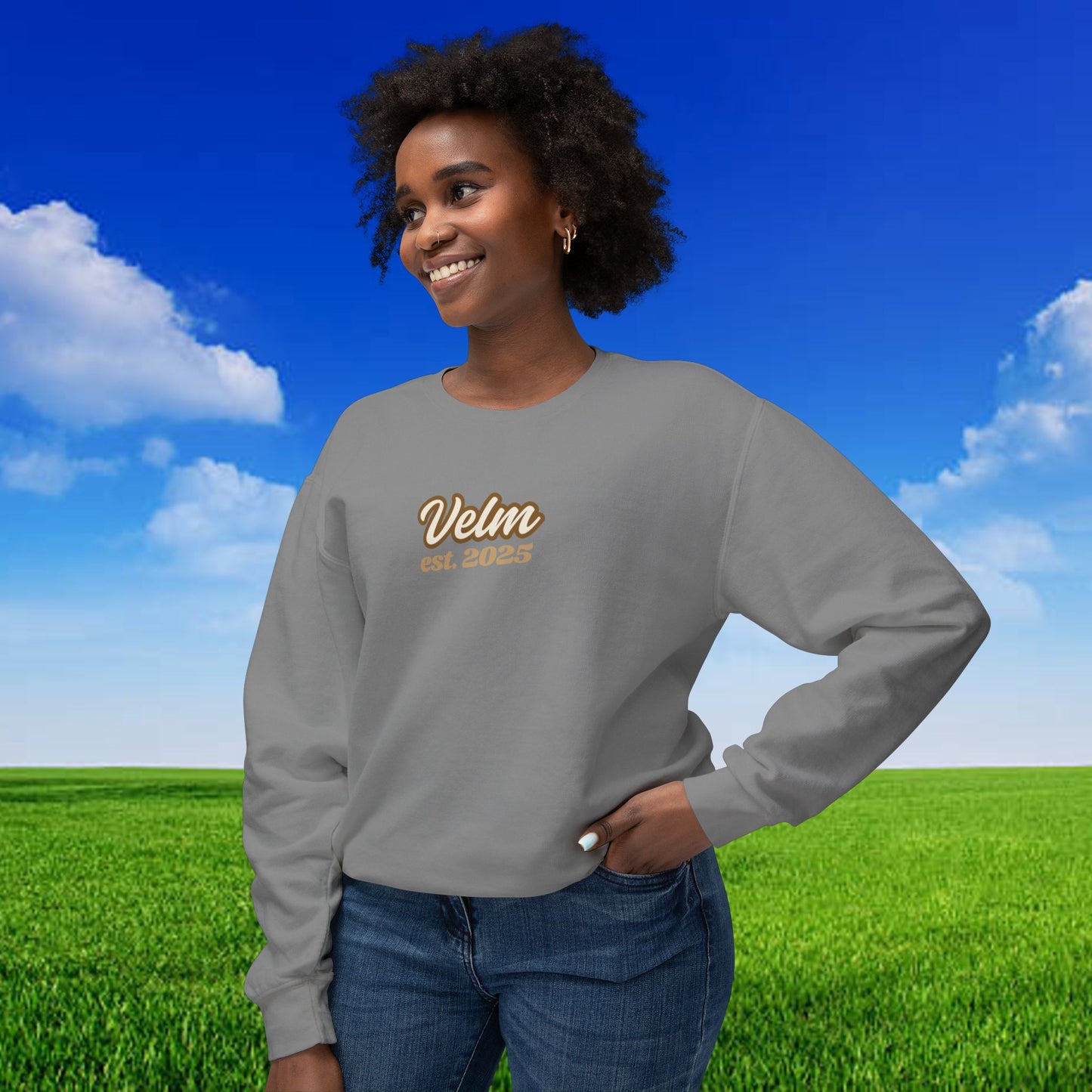 Velm Spring edition Unisex Lightweight Crewneck Sweatshirt - Cozy & Stylish