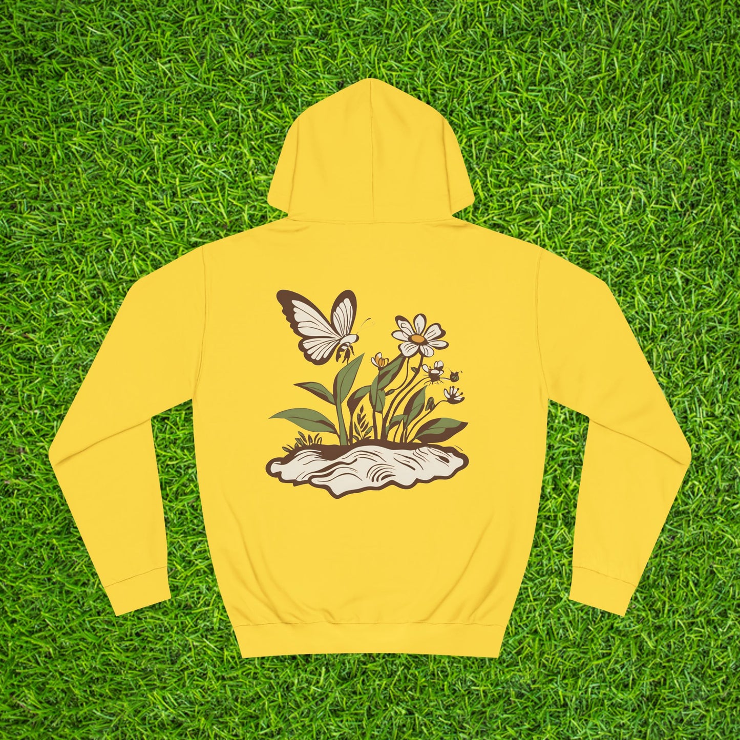 Nature-Inspired Unisex College Hoodie - Velm Spring Edition