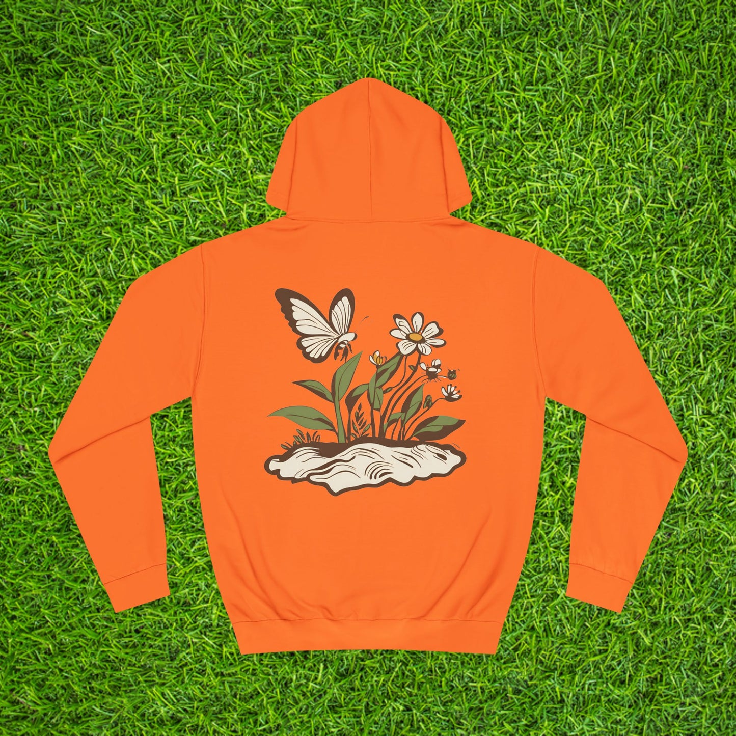 Nature-Inspired Unisex College Hoodie - Velm Spring Edition