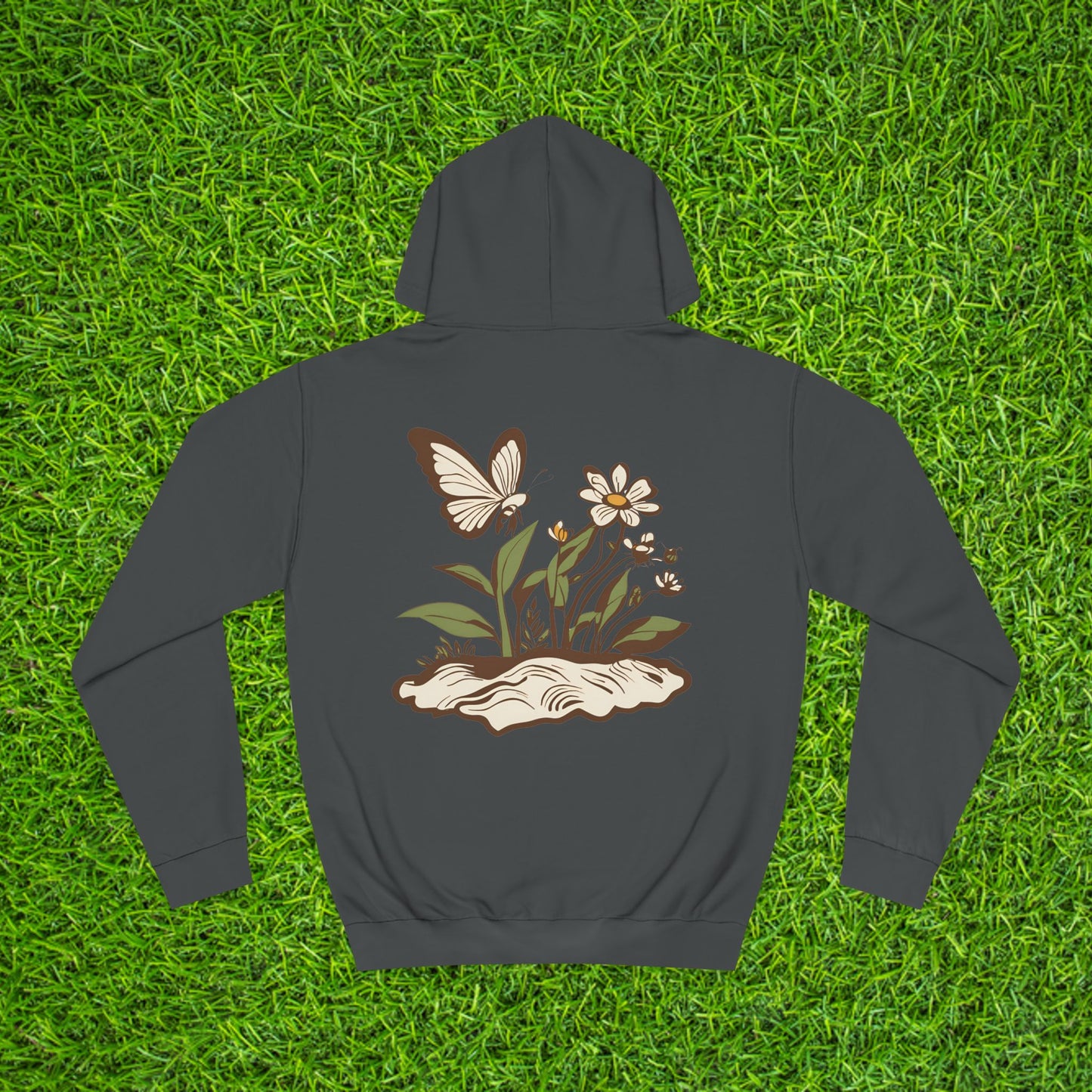 Nature-Inspired Unisex College Hoodie - Velm Spring Edition